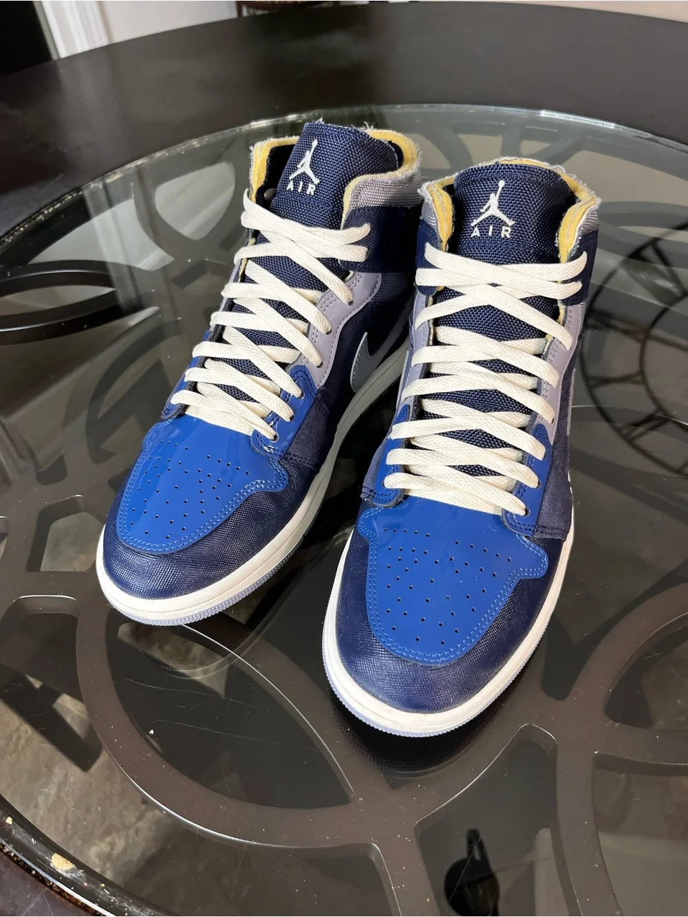 Nike Air Jordan 1 Mid SE Craft Obsidian French Blue Mens Size 11